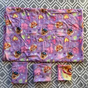 Girls Paw Patrol 4 Piece Toddler Bedding Set